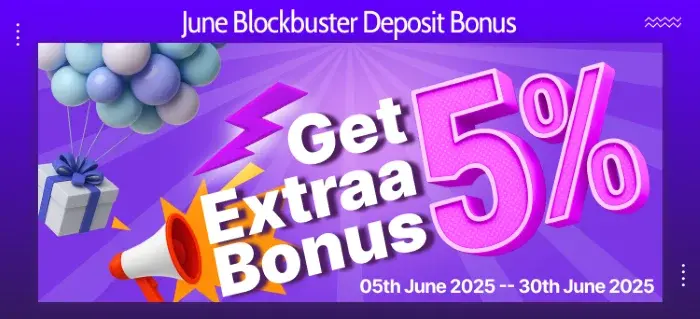 5% welcome bonus for every deposit in Raja Game